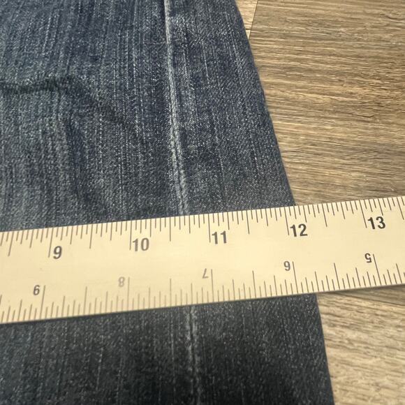 Levis 505 Mid Wash Faded Blue Men 34x30 Regular Fit Straight Denim Jeans Red Tab - Picture 10 of 15